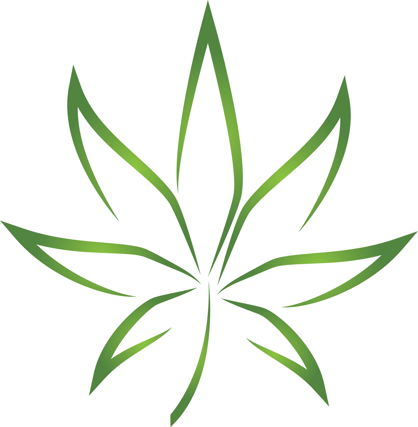 JUANAVIBE Cannabis Leaf Digital Print